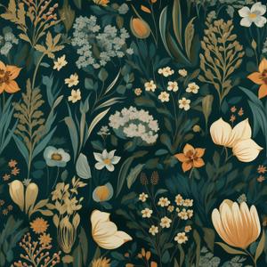 2 x Orainege Vintage Floral Peel and Stick Wallpaper Boho Floral Contact Paper 17.3in x118.1in Flower Wallpaper Peel and Stick Flower Self Adhesive Wall Paper for Bedroom Removable Decorative