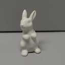 Mini Desktop Animal Figurine Ceramic Crafts White Table Ornament Unique Home Decoration Present for Friends and Colleagues Handmade Design