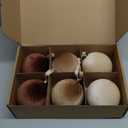 HyDren 6 Pcs Velvet Christmas Ball Ornaments 4 Inches Large Flocked Christmas Tree Hanging Ornaments Shatterproof Xmas Bulbs for Home Xmas Tree Party Decor(Beige, Light Brown, Dark Brown)