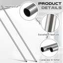 Hicarer 2 Pcs 3/4" Od 304 Stainless Steel Tubing 48 Inch Length Thickened Pipe Wall & Weldable Tubing 16 Gauge Round Metal Tube Industrial for Home Furnishing, Machinery