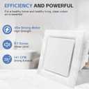 Bathroom Fan Ceiling Mount Exhaust Ventilation,141 CFM 0.7 Sones,4 Inches Duct,White,Very Quiet Ventilation and Exhaust Fan