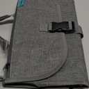 Kopi Baby Portable Diaper Changing Pad - Baby Diaper Changer Travel Bag with Wipes Pocket, Smart Design Portable Changing Mat, Infant Travel Station Kit, Gift for Newborn Girl & Boy - Grey, Classic