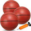 8.6" Water Pool Basketball Set with Pump, Replacement Ball for Basketball Hoop Trampoline, PVC Waterproof Basketballs Floating Toy for Swimming Pool Seaside, Indoor Outdoor Water Games Summer Party
