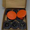 10 Pack AF-100 Replacement Spool Compatible with Black+Decker AF-100-3ZP AF-100-BKP, 30Ft 0.065" Autofeed Weed Wacker String Trimmer Spools for Black and Decker Weed Eater (8 Spool,2 Cap,2 Spring)