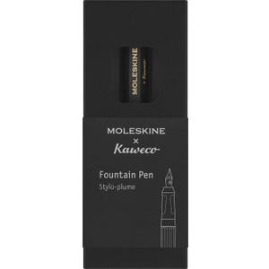 Moleskine x Kaweco, Fountain Pen, Medium Nib, Black with Blue Ink