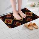 Feelyou Western Boho Decor Bath Mats for Bathroom 20"x32" Exotic Nordic Style Bohemian Rugs Ultra Soft Tribe Bath Rugs for Shower Tub Bohemian Bathroom Accossories Tribal