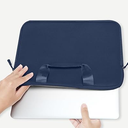 MOSISO Laptop Case 13.3 inch, 13-13.3 inch Laptop Sleeve Bag Compatible with MacBook Air/Pro 13 / Pro 14, HP Dell ASUS, Neoprene Carrying Computer Bag with Handle&Detachable Small Case, Navy Blue