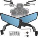 XINGWU Motorcycle Mirrors Large Stealth Mirror Anti-glare Adjustable Wind Wing Side Rearview Mirror for Z650 Z900 Z1000 Duke 390 790 1290 MT07 MT09 S1000 Street Bike