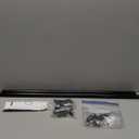 Rod Desyne 4884-282-CORNER Corner Window Curtain Rod 13/16", Black