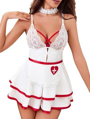 Avidlove Sexy French Maid Babydoll Lingerie Dress Cosplay 3XL