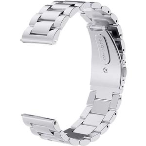 V-MORO Metal Strap Compatible with Galaxy Watch 46mm(2019) Band/Galaxy Watch 3 45mm Bands Men Silver Solid Stainless Steel Replacement for Samsung Galaxy Watch 46mm(2019)/Gear S3/Galaxy Watch3 45mm