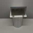 6 Inch Hooded Wall Vent with Screen and Damper,6 Inch Exhaust Vent Cover Cap for Outdoor Kitchen Range Hood Dryer Ventilation,Outside Wall Mount Extractor for House Air Exhaust,Galvanized Steel,White