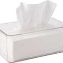 Dryer Sheet Holder, Dryer Sheet Container for Laundry Room, Clear Wipes Dispenser Holder Rectangle for Car, Office, and Home, Easy Refill Holds Standard Sheets