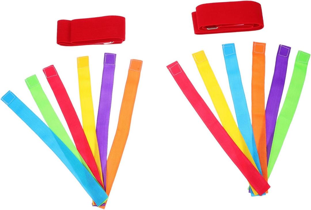 Funny Tail Catch Belt Preschool Sensory Tail Game Kids Interactive Toy Pull Tag Game Elastic Waistband for Family Gatherings Kindergarten Activities