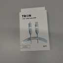 TRON 4-in-1 USB A to C Charger Cable - Pink, 5FT, with LED Light (Blue)