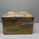 Alpha Living Electric Deep Fryer 4.5L Deep Fryer with Basket with 2-Quart and 4-Quart Baskets High-Grade Stainless Steel Temperature Control and Timer Ideal for Fried Chicken, Fries