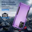 for Motorola Moto G 5G 2024 Case with Screen Protector, Moto G 5G 2024 Phone case,Slim Fit Military Grade Heavy Duty Rugged Protective Bumper Cover for Motorola G 5G 2024 (Purple)