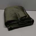 BGment Olive Green Velvet Curtains 84 Inch Length, Thermal Insulated Blackout Curtains Room Darkening Drapes with Back Tab and Rod Pocket for Living Room/French Door, Set of 2 Panels, 52 x 84 Inch