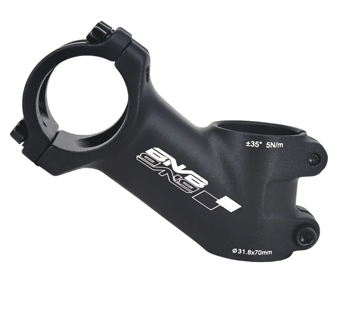 31.8mm 35 Degree Bike Stem Aluminum Alloy Bicycle Handlebar Riser Stem for 1.25'' Diameter Most MTB Road Bike Handlebar