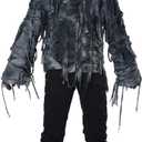 California Costumes Boys Zombie Hoodie Child Costume Black/Gray, Large