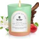 Bersiler Apple/Jasmine/Sandalwood Scented Candles, Three Different Scents in 35 Hours of Burning Time, Aromatherapy Candle, Soy Candles, Relax and Soothe The Body, Gift Must Have List, 5.3oz Set of 2