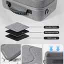 [Upgraded Compact]Carrying Case for Nintendo Switch 2 All in One Case with Dock, Hard Shell Portable Travel Carry Bag for Switch 2, Pro Controller, 18 Game Cards and Other Accessories (Grey)