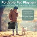 Paw Ballet Foldable Pet Kitten Playpen, Upgrade Waterproof Portable Dog Cat Playpen Kennel Tent for Small Cat Dog, Retractable Shade Cover, Indoor Outdoor Use for Small Pet.