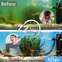 coospider-repta 200GPH Aquarium Filter, U-V for Aquarium for 20-75 Gal Tank, Submersible Pump Filter for Green Water and Algae Clean, Ultra-Silent Green Killing Machine with Fish Tank Deodorization