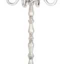 Deco 79 Aluminum Metal Candelabra, 10" x 10" x 23", Silver