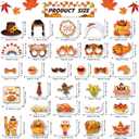 3 x Friendsgiving Party Decorations 31 PCS Friendsgiving Photo Booth Props for Friendsgiving Thanksgiving Party Supplies (Friendsgiving)