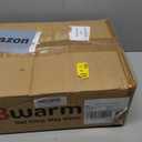 Bwarm Waterproof Heated Mattress Pad, ETL Certified Bed Warmer with Memory Function 9 Heat Settings, 1-12 Hours Auto Off Deep Pocket, Machine Washable, White Full