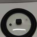 Microwave Splatter Cover Glass Splatter Guard Lid with Collapsible Silicone for Food Pot Plate Cover 11.8 inch Black