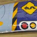 dream FACTORY Trucks Tractors Cars Boys 5-Piece Bedding Kids Construction Comforter Sheet Set, Twin Blue Red Multi
