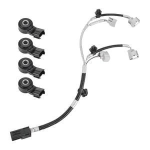 89615-20090 Engine Knock Sensor Wire Harness Kit for Sequoia Tundra 5.7L 2007-2020, 4PCS Knock Sensor & Wire Harness Assembly 8961520090, 82219-0C020