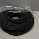 Sasylvia 400 ft 1/4 in Irrigation Tubing Soaker Hose System, Rubber and PE Material, Porous Drip Line for Watering Hydroponics Vegetable Beds, Black