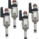 EPSIRMP 31303495 4pcs Set Fuel Injectors 6-Holes Compatible with Volvo S60 S80 V60 XC60 XC70 2.0L 2014-2015 Turbo Replaces# 31336653