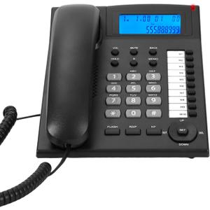 Landline Phones For Home & Office, Corded Phone With Backlit Caller Id Display, Speakerphone, Speed Dial, And Mute Function, Adjustable Ringer, Speaker, Handset Volume, Telephone Landline Phones- 3 YR