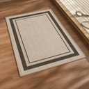 chakme Bathroom Rugs Mat 24x17, Ultra Thin Non Slip Bath Mat Small Quick Dry Absorbent Bath Mat for Bathroom, (Light Beige, 24"x17")