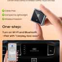 Wireless CarPlay Adapter for iPhone Only, with USB-C | Zero-Latency Auto-Connect GPS, Easy Wired-to-Wireless Conversion for Apple CarPlay, Works with Factory Wired CarPlay, Gray