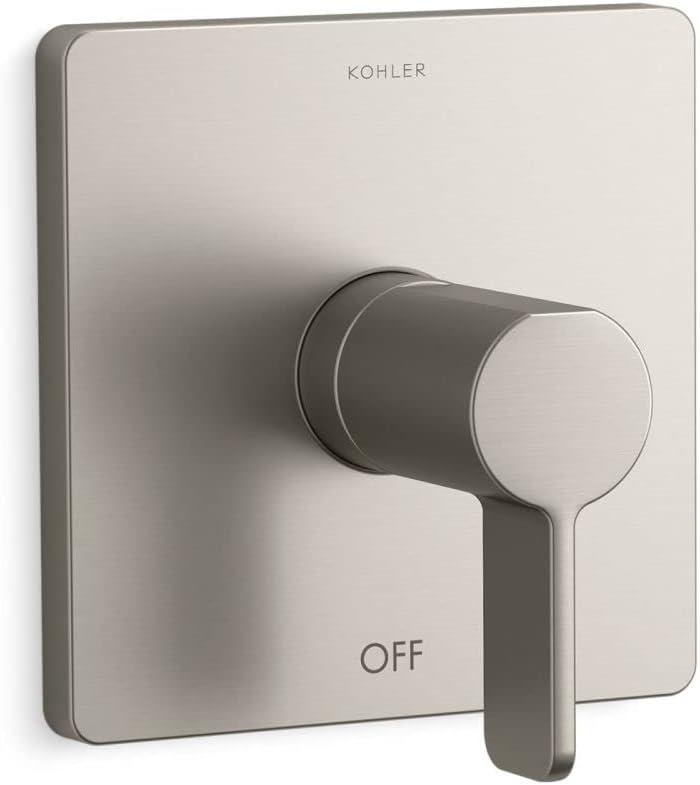 KOHLER Ts23501-4-Bn Parallel Rite-Temp Shower Valve Trim, Brushed Nickel