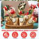 Suncalla 20 Pcs Christmas Mini Dried Flower Bouquets Bulk Christmas Picks Boho Floral Bundles Bouquet for Party Favors Dried Flower Gift Box Companion for Guests