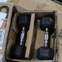 CAP Barbell Coated Dumbbell Weight | Multiple Options Pairs & Sets (50 lb - Set (10 lb x 2 & 15 lb x 2))