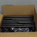 Room Divider Curtain Rod, No Drilling Room Separator for Space Partition Adjustable 4-10ft(H) 28-70inch(W) Heavy Duty Temporary Wall Divider Floor to Ceiling Tension Rod, Black