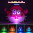 Bath Toys,Light Up Baby Bath Toys Bath Bubble Machine with Colourful RGB Light Great Birthday for Toddler Boys and Girls Tub Toy for Kids Ages 1-3 4-8
