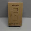 Upgrade 2 in 1 Oil Sprayer for Cooking, 17oz Light-Blocking Glass Olive Oil Dispenser Bottle for Kitchen, Food-Grade Oil Mister with 8 Stickers for Salad, Frying (Green Bottle-Black Gap)