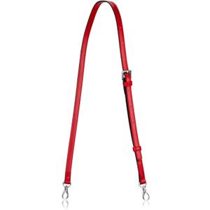 Allzedream Leather Purse Strap Replacement Crossbody Handbag Long Adjustable (Red, Silver Hardware)