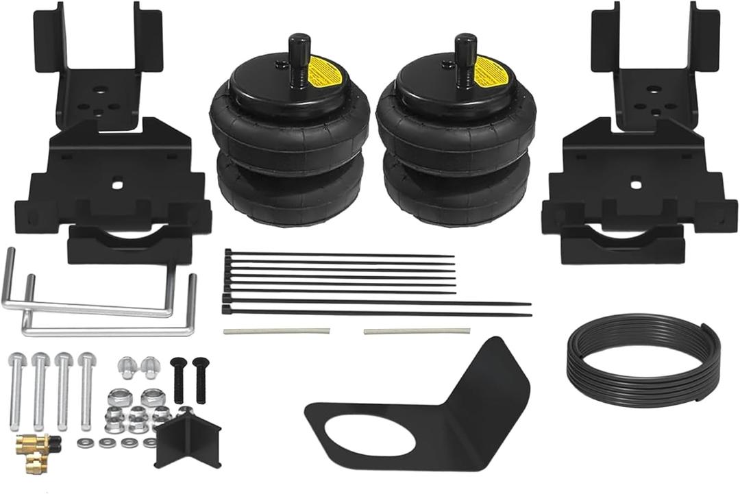 Air Helper Spring Kit For 2007-2018 Chevy Silverado 1500 GMC Sierra 1500 2WD 4WD up to 5,000 lbs Air Bag Suspension Kit W217602430