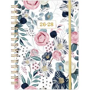 2026-2028 Monthly Planner - 3 Year Monthly Planner 2026-2028, JAN 2026 - DEC 2028, 8.4" x 6.3", Calendar Planner With Hardcover, 36-MonthTabs, Notes Pages, Inner Pocket, 36-Month Calendar - Flowers (White)