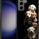 Compatible with Samsung Galaxy A15 5G Case, Pattern Design Hard PC Back Cover Non-Slip Soft TPU Protective Case for Samsung Galaxy A15 5G for Women 6.5inch-Cute Little Dogs