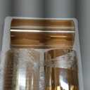 GenSwin Gold Glass Battery Operated Flameless Led Candles with 10-Key Remote and Timer, Real Wax Candles Warm White Flickering Light for Home Decoration(Set of 3)